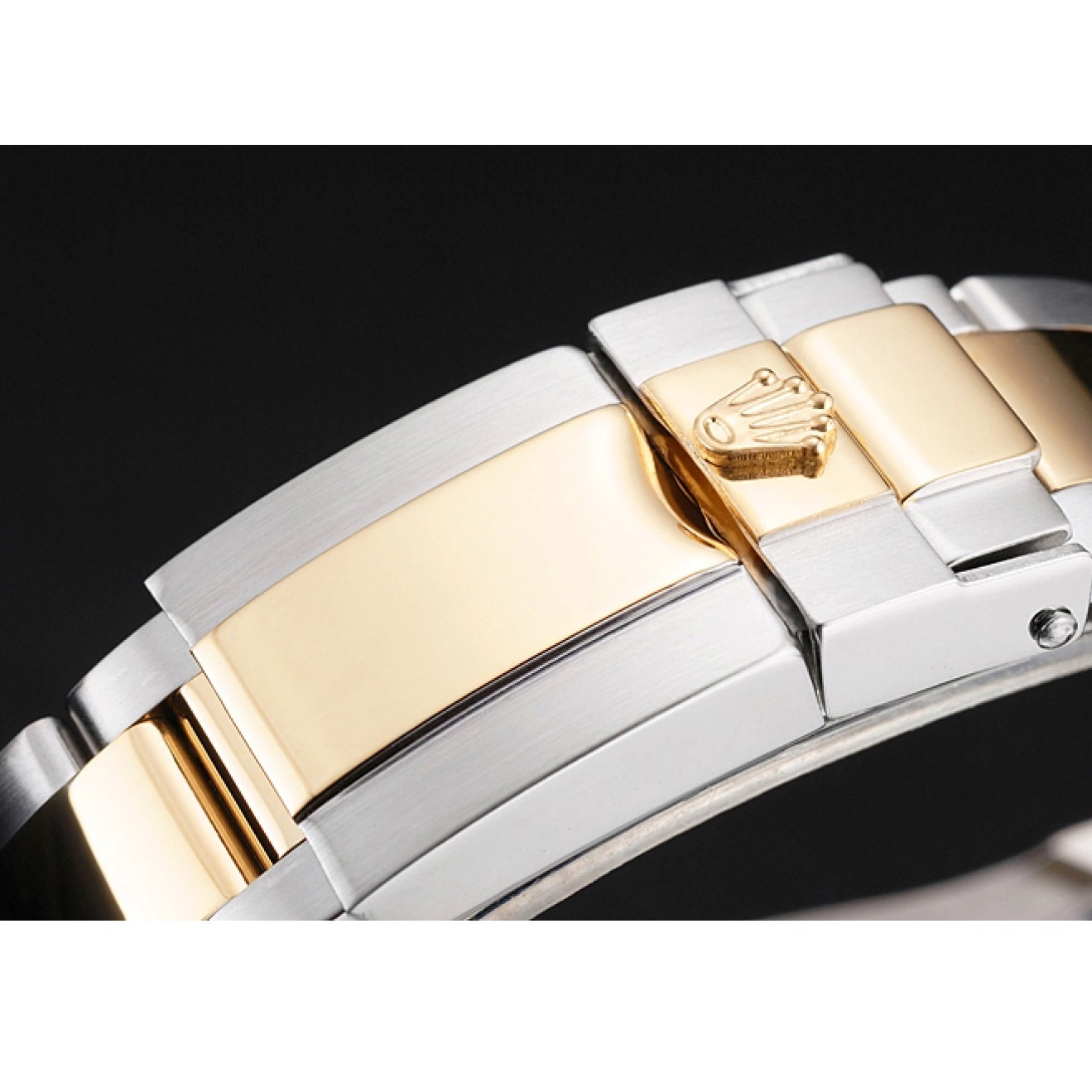 Good Copy Rolex Watches Case Bezel Gold Dial Swiss Gray Rolex Steel Tone Two Yacht-Master Dial Stainless 0701